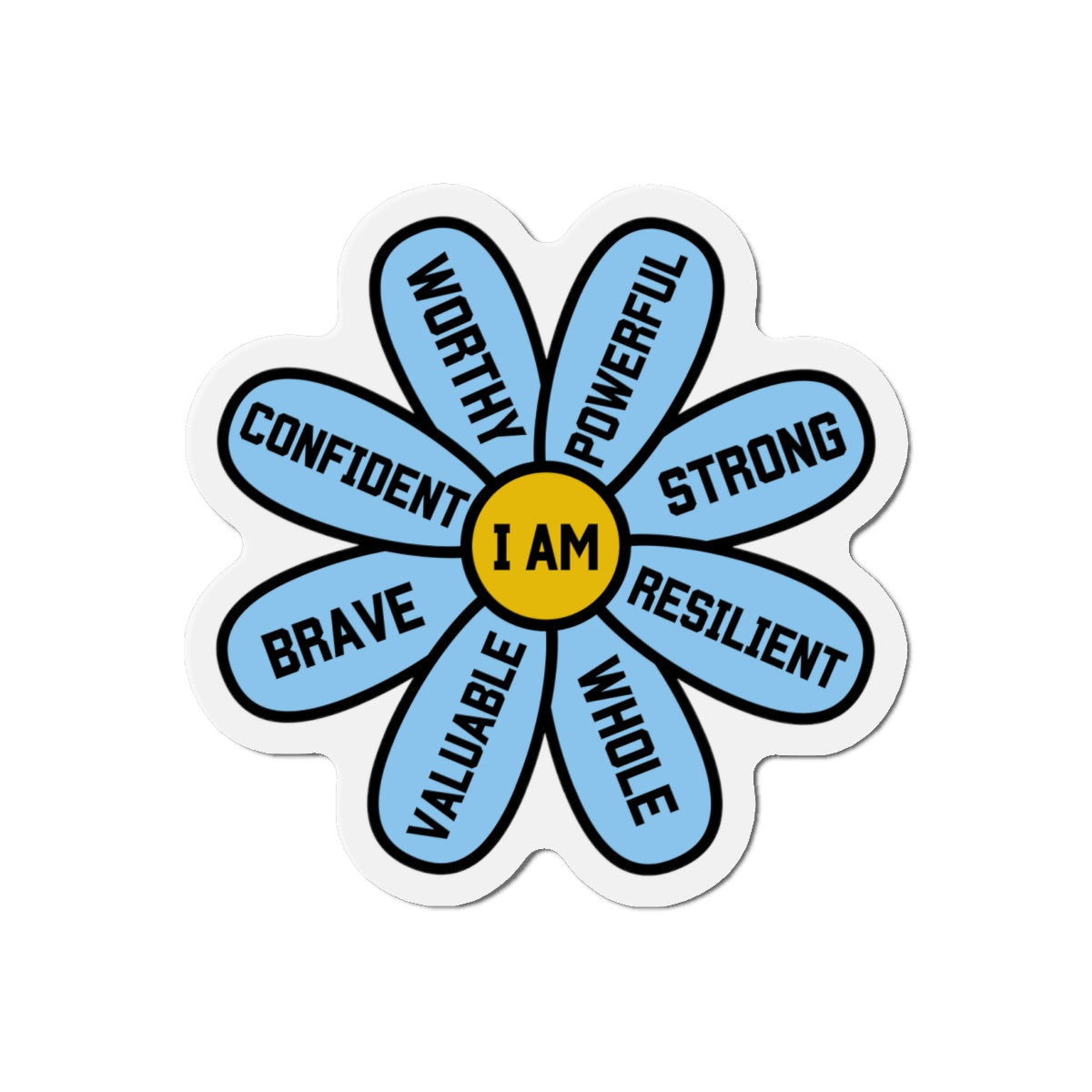 Blue Flower Of Encouragement Magnet