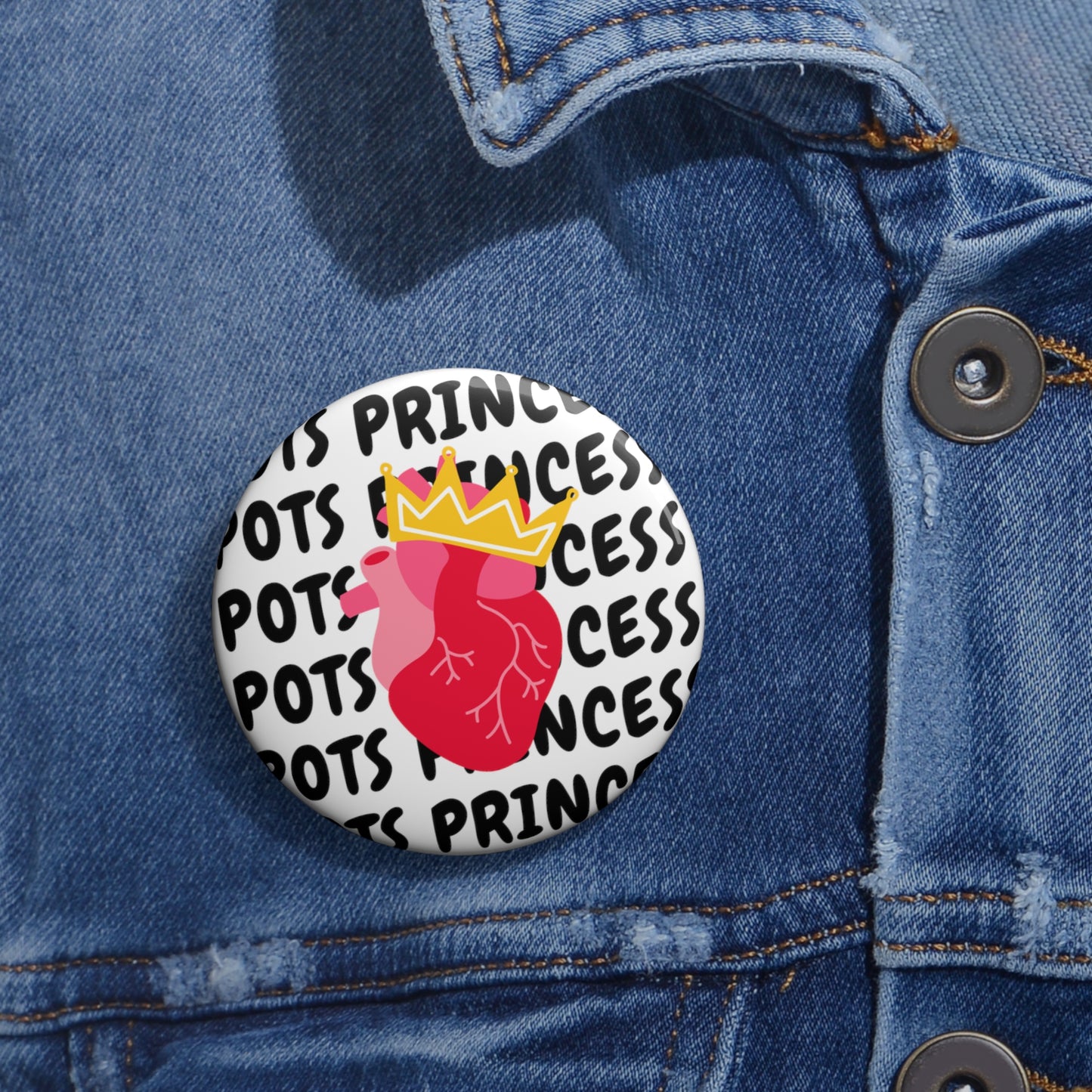 POTS Princess Pin Button