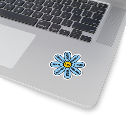 Blue Flower of Encouragement Sticker