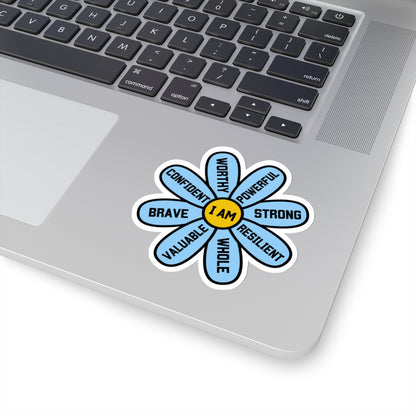 Blue Flower of Encouragement Sticker